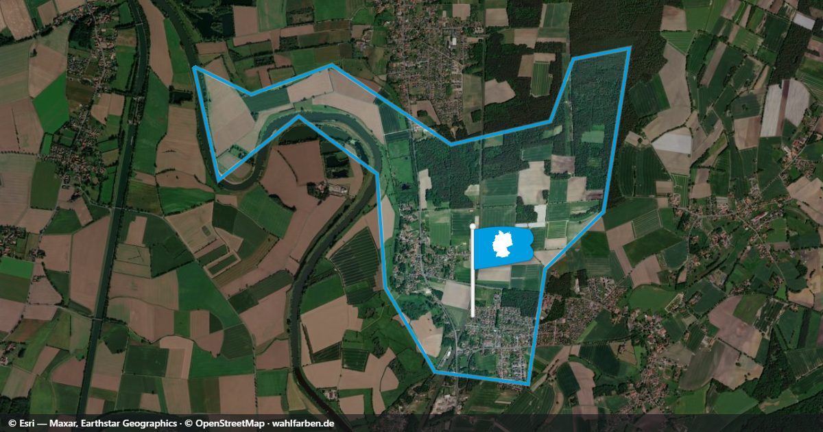 Kartenausschnitt des Gebiets 31627