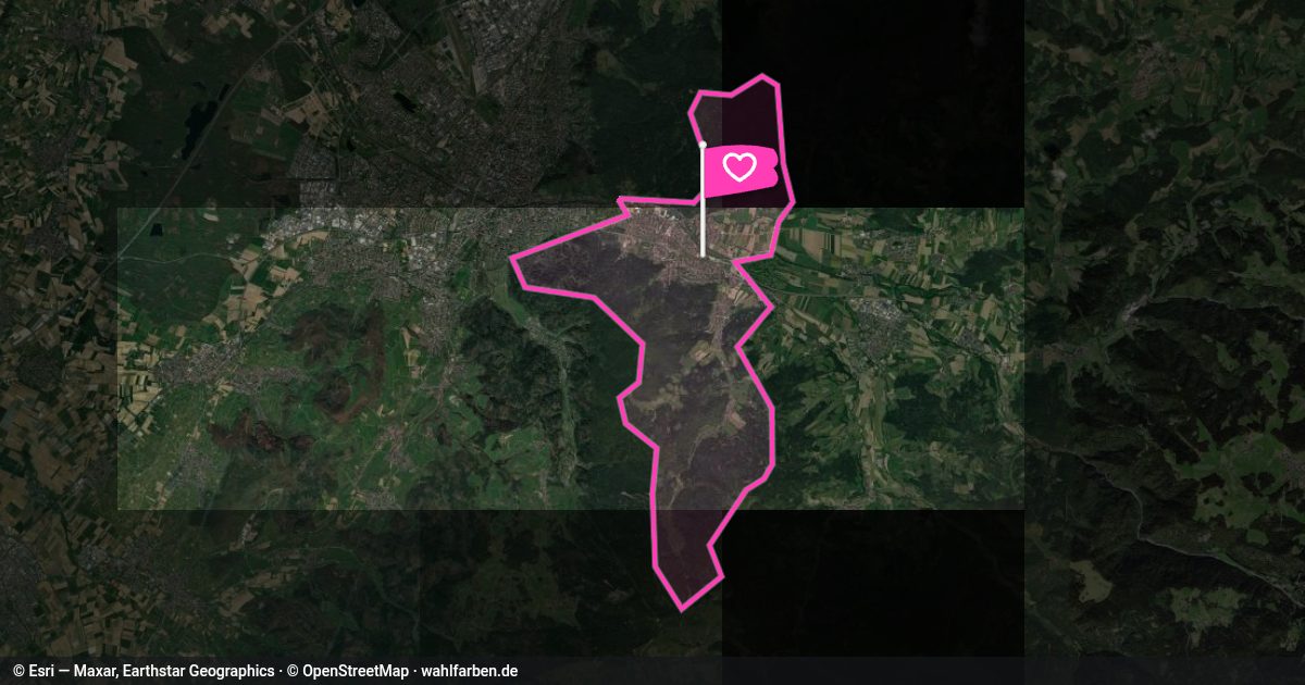Kartenausschnitt des Gebiets 79117