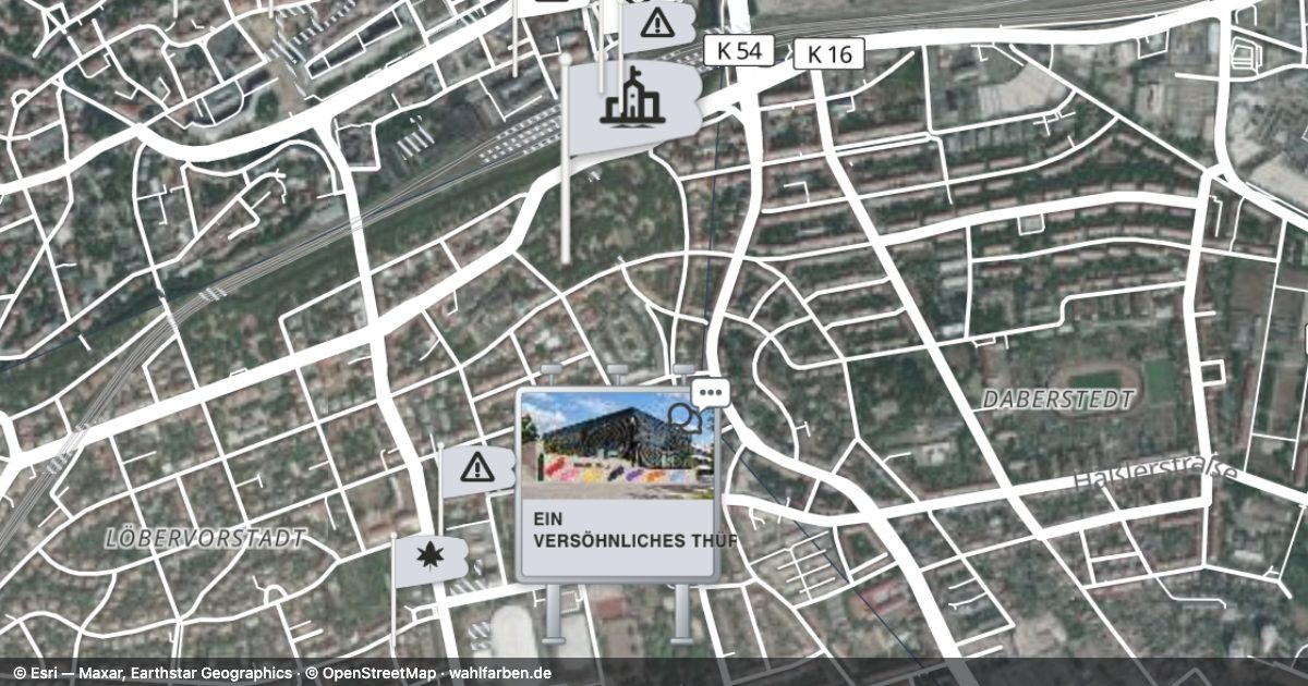 Kartenausschnitt des Gebiets 99096